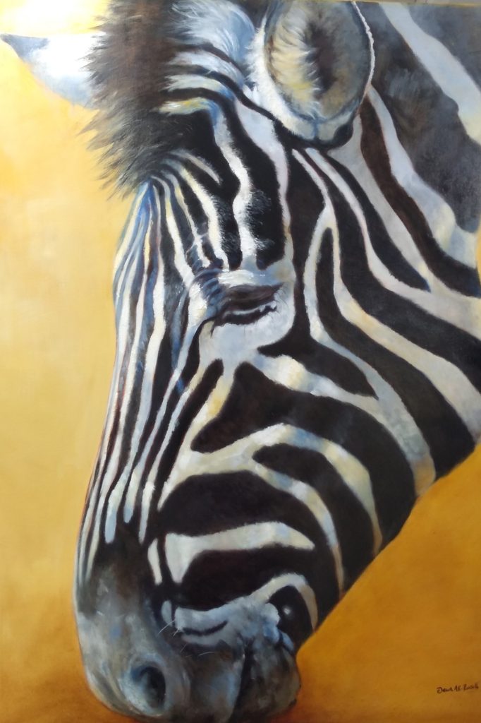 Painting of Zebra artwork