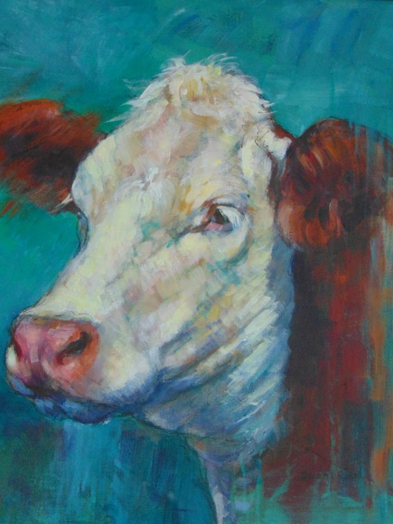 Painting of BETSY THE COW artwork